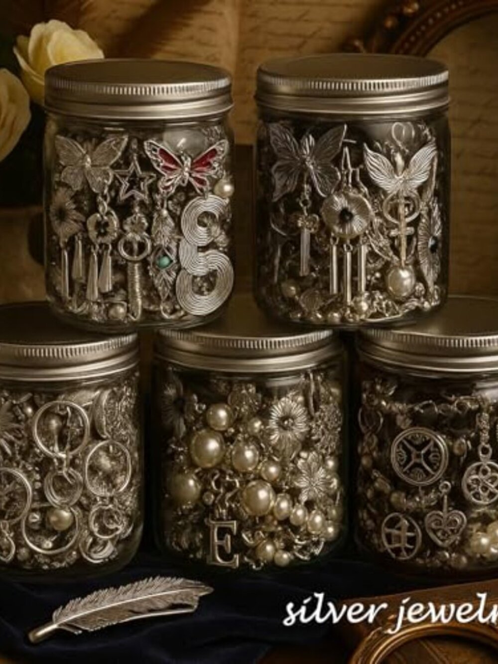 BRAND NEW Mystery Jewelry Jar Bundle - Surprise Vintage Jewelry Box - Picture 2 of 6